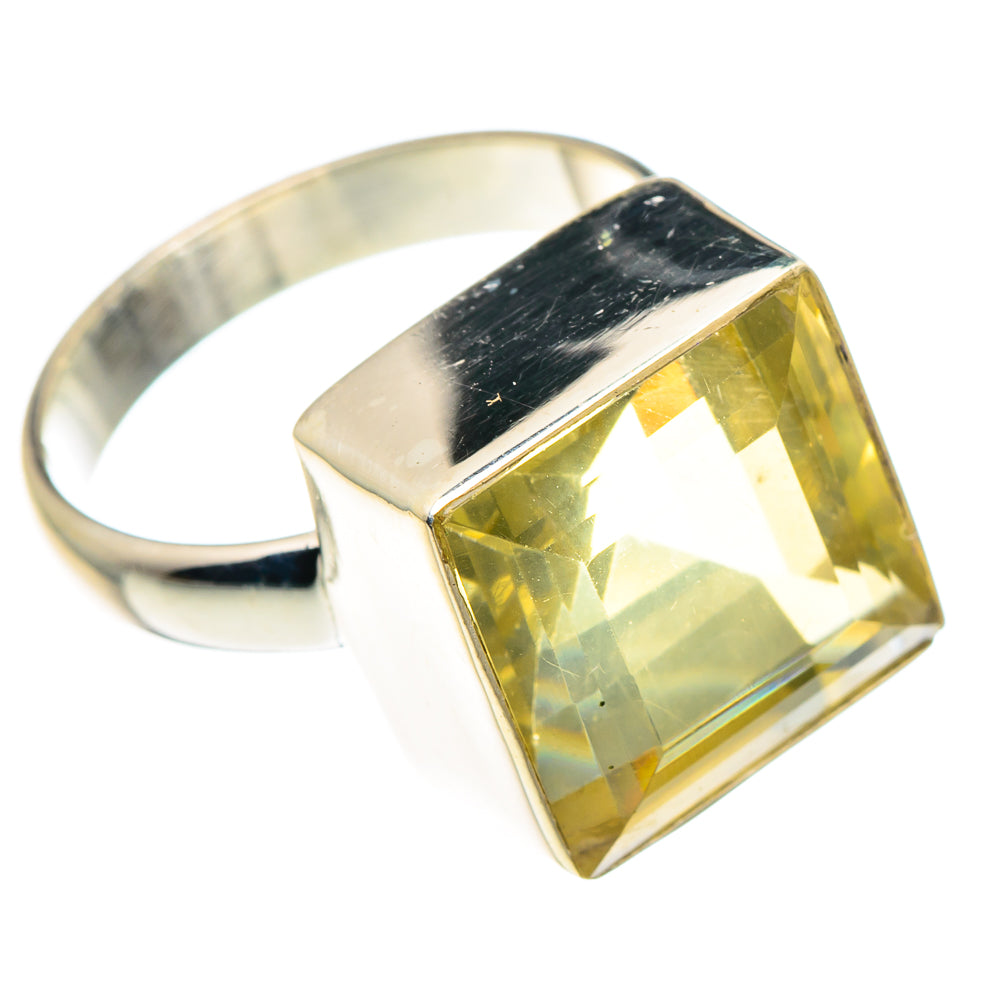 Lemon Quartz Rings handcrafted by Anasilvercos - RING90377