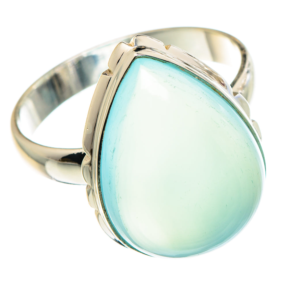 Aqua Chalcedony Rings handcrafted by Anasilvercos - RING90380 - Photo 2