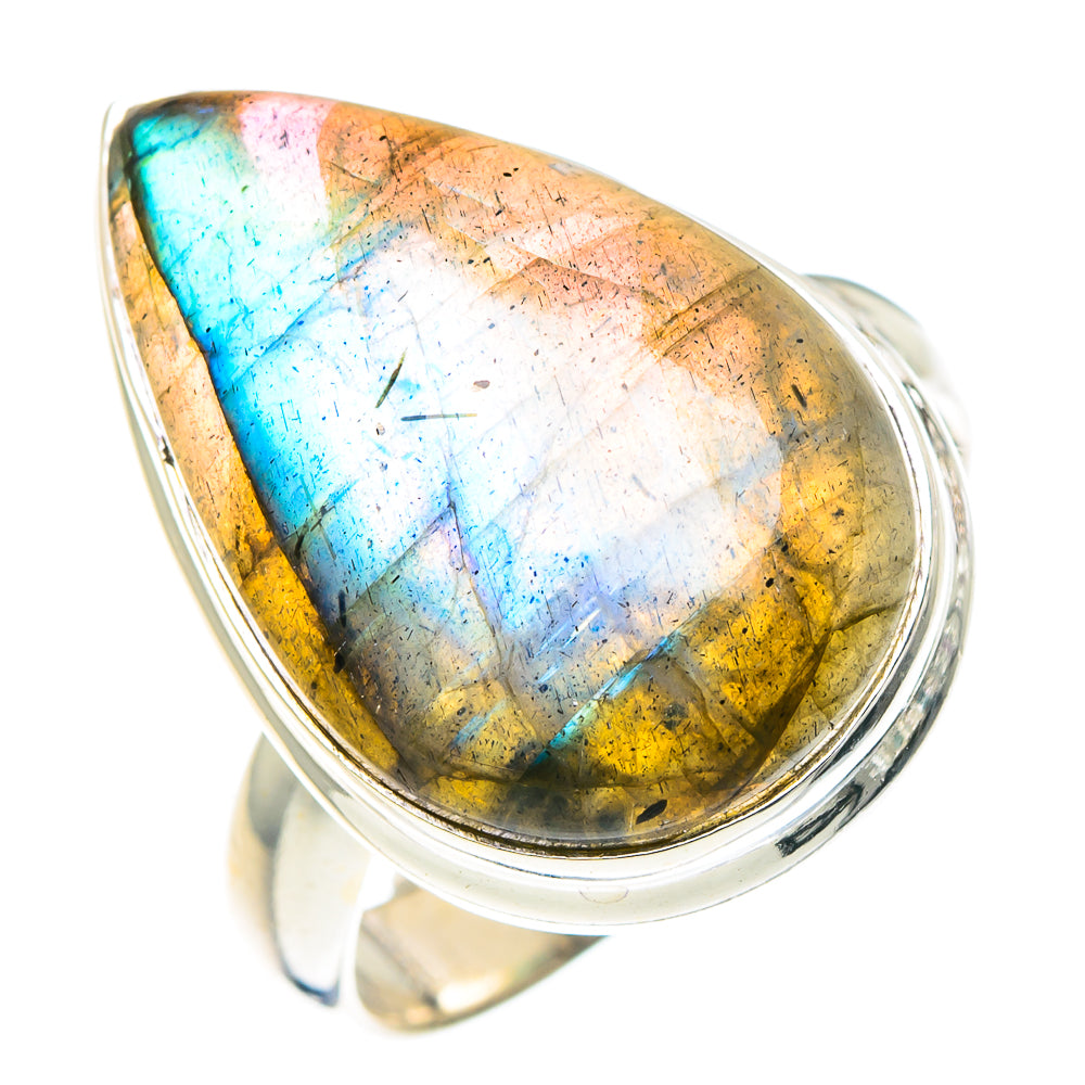 Labradorite Rings handcrafted by Anasilvercos - RING90381