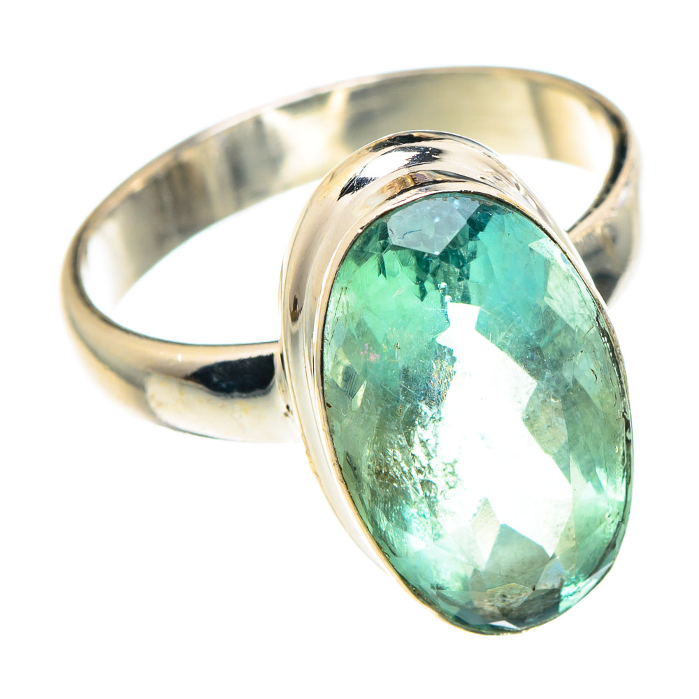 Green Fluorite Rings handcrafted by Anasilvercos - RING90384
