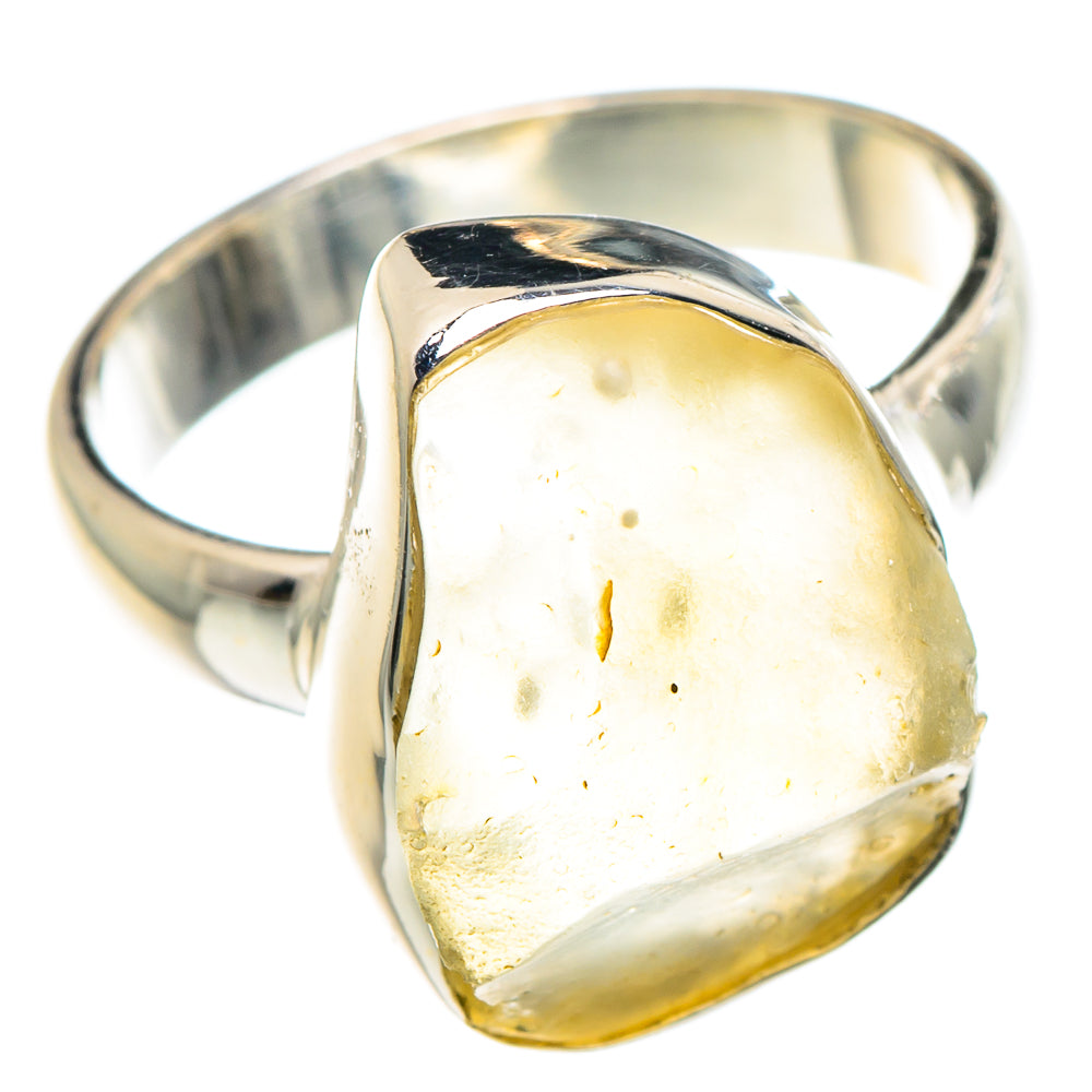Libyan Desert Glass Rings handcrafted by Anasilvercos - RING90390 - Photo 2