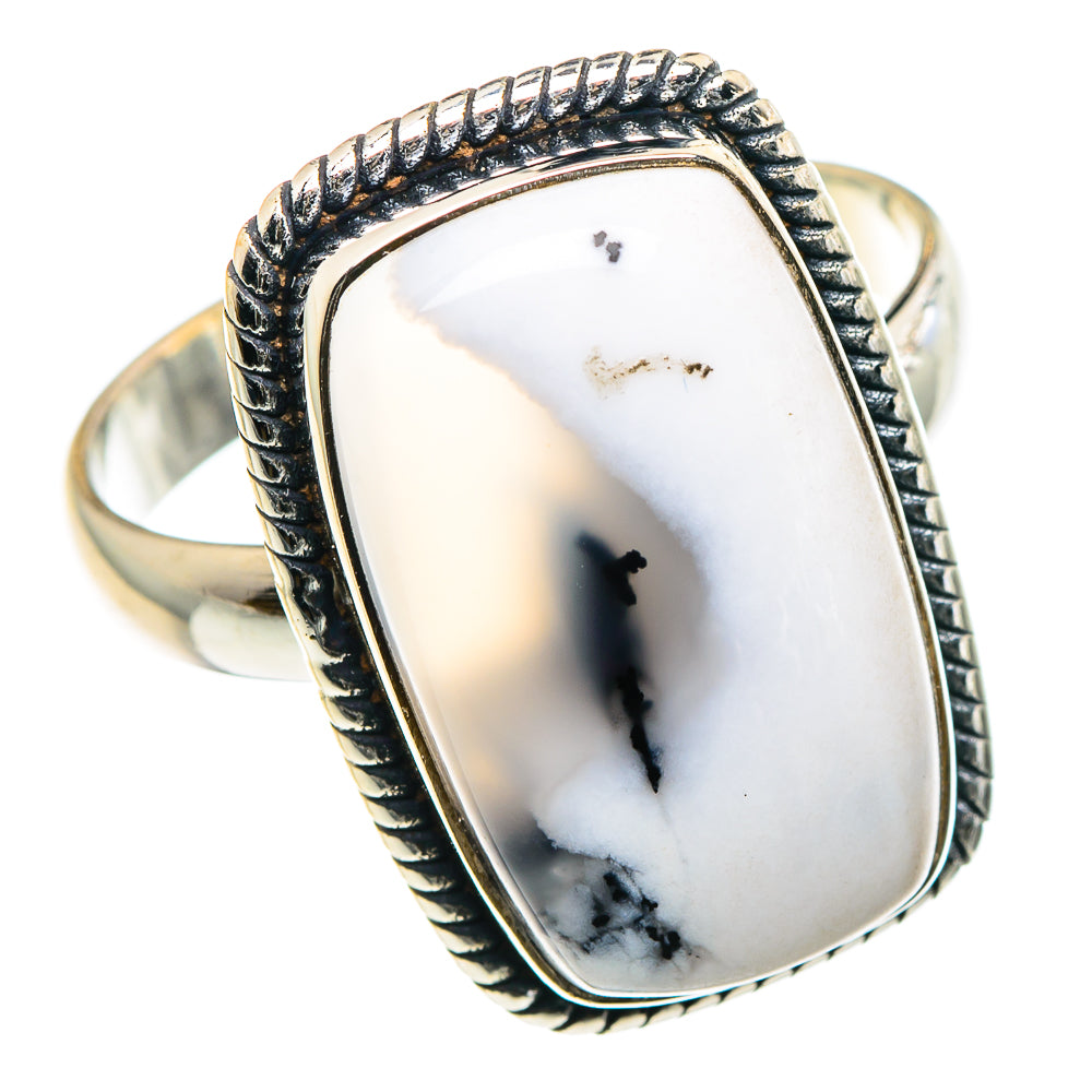 Dendritic Opal Rings handcrafted by Anasilvercos - RING90400