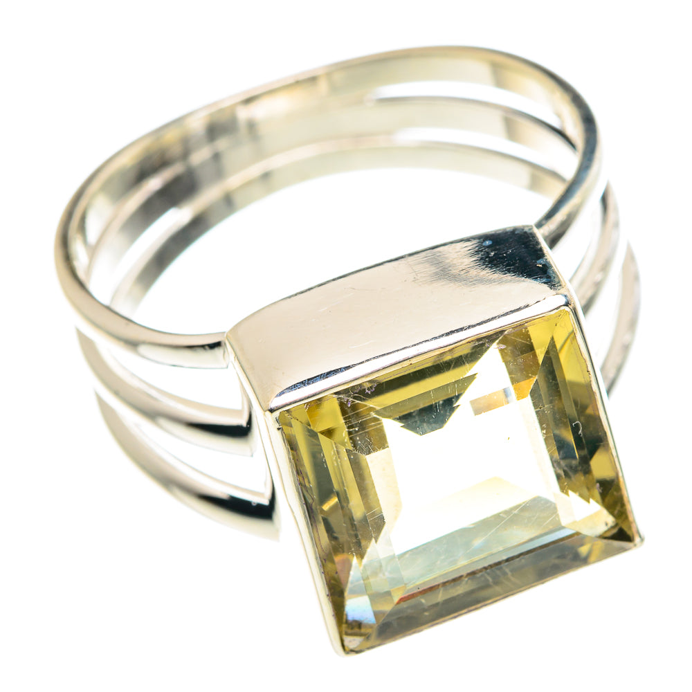 Lemon Quartz Rings handcrafted by Anasilvercos - RING90403 - Photo 2