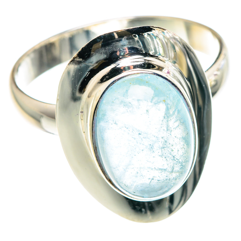 Aquamarine Rings handcrafted by Anasilvercos - RING90405