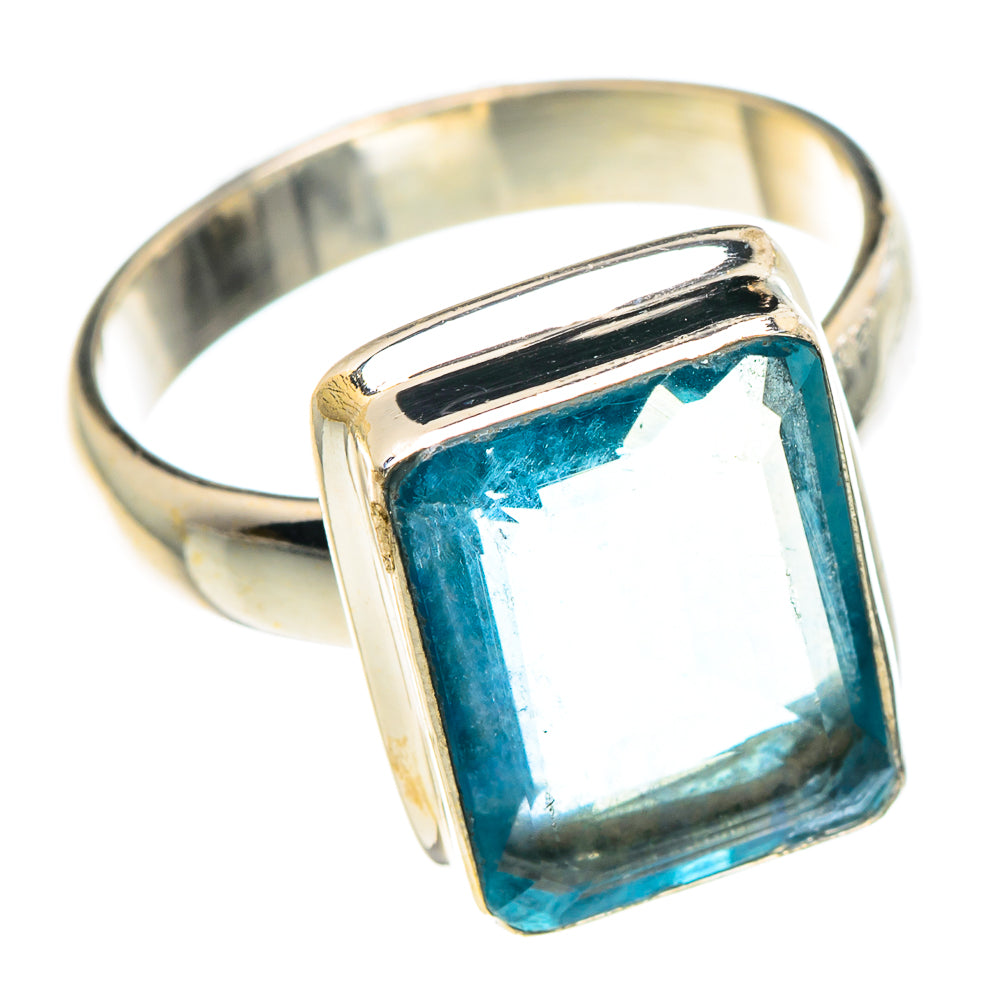 Blue Fluorite Rings handcrafted by Anasilvercos - RING90410