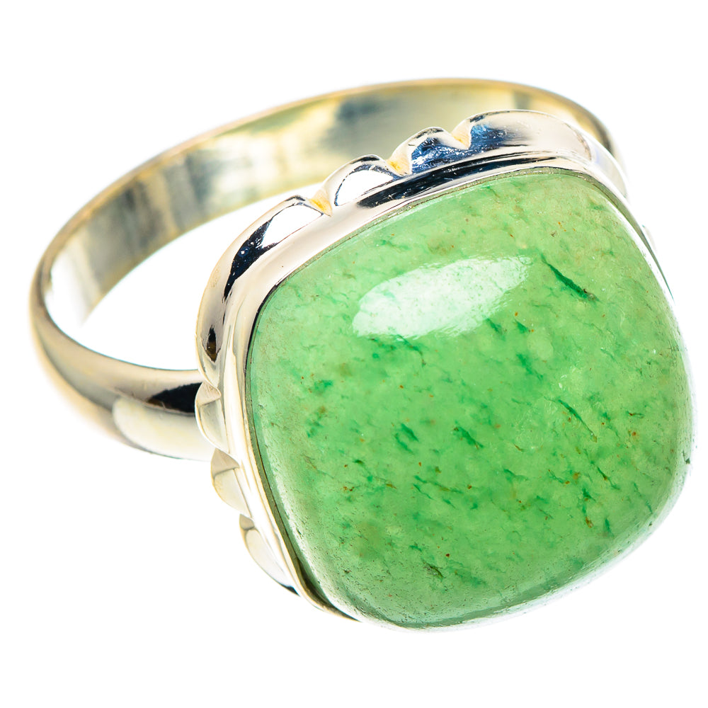 Green Aventurine Rings handcrafted by Anasilvercos - RING90412 - Photo 2