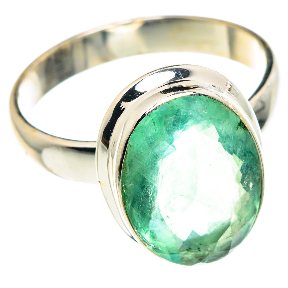 Green Fluorite Rings handcrafted by Anasilvercos - RING90413