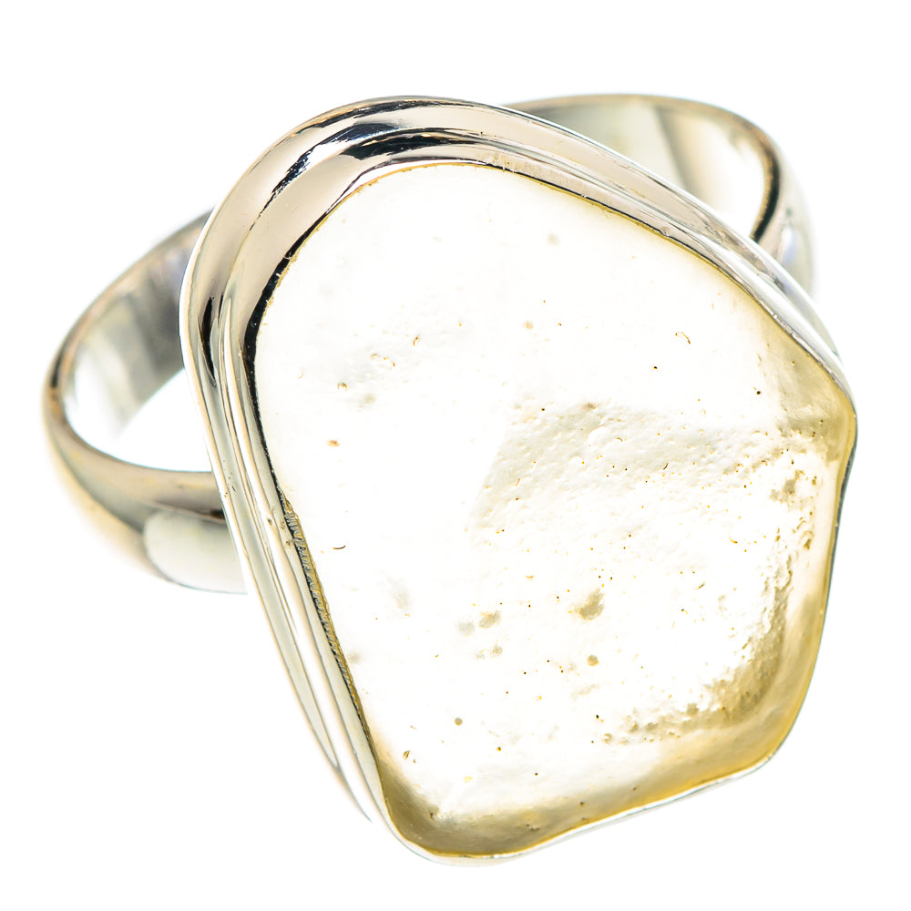 Libyan Desert Glass Rings handcrafted by Anasilvercos - RING90416 - Photo 2