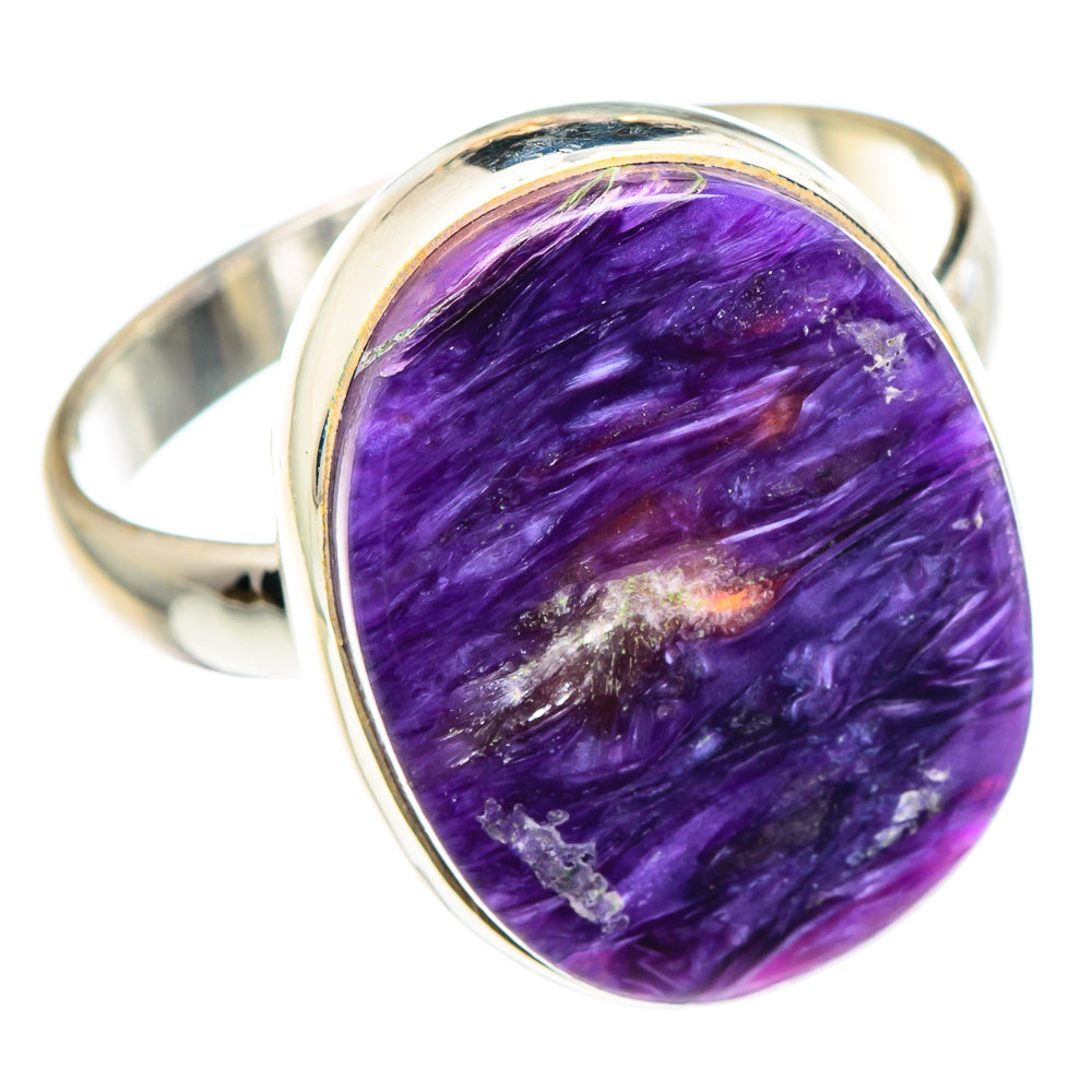 Charoite Rings handcrafted by Anasilvercos - RING90422 - Photo 2