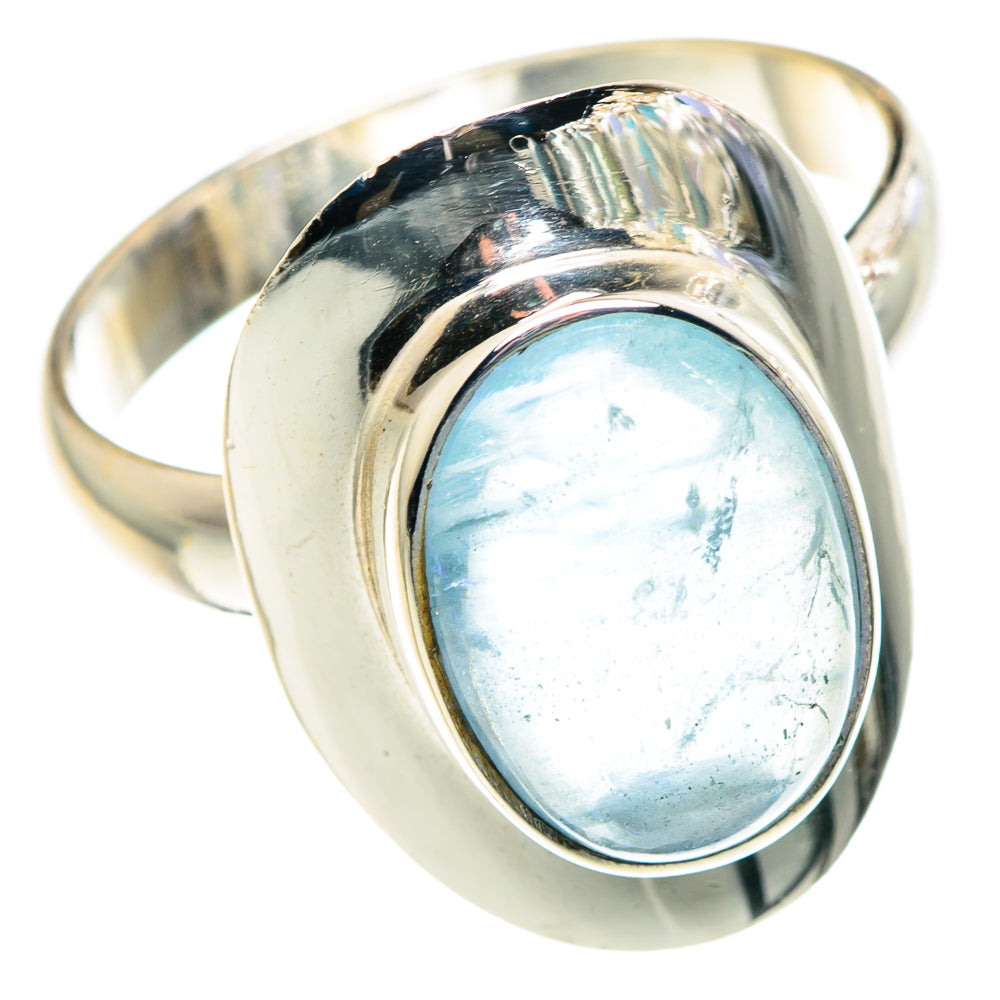 Aquamarine Rings handcrafted by Anasilvercos - RING90431