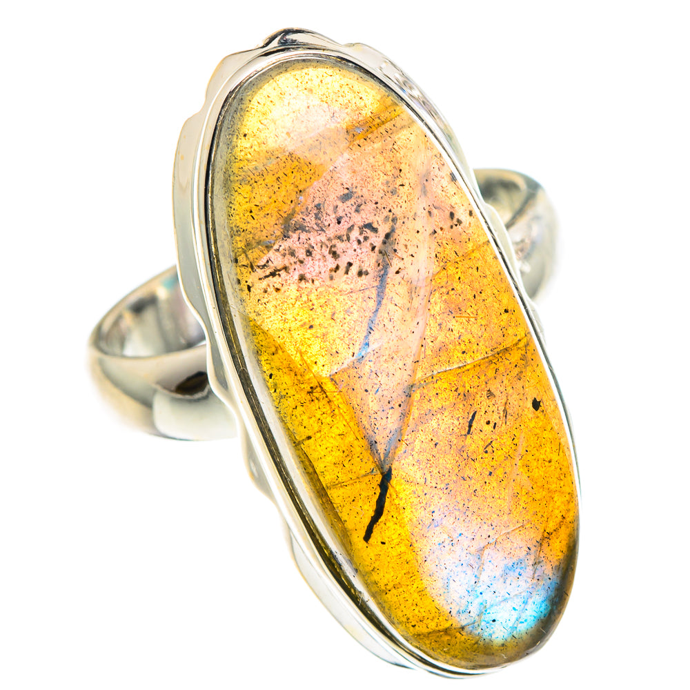 Labradorite Rings handcrafted by Anasilvercos - RING90432