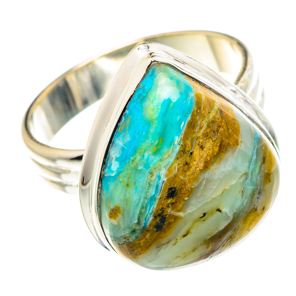 Peruvian Opal Rings handcrafted by Anasilvercos - RING90433