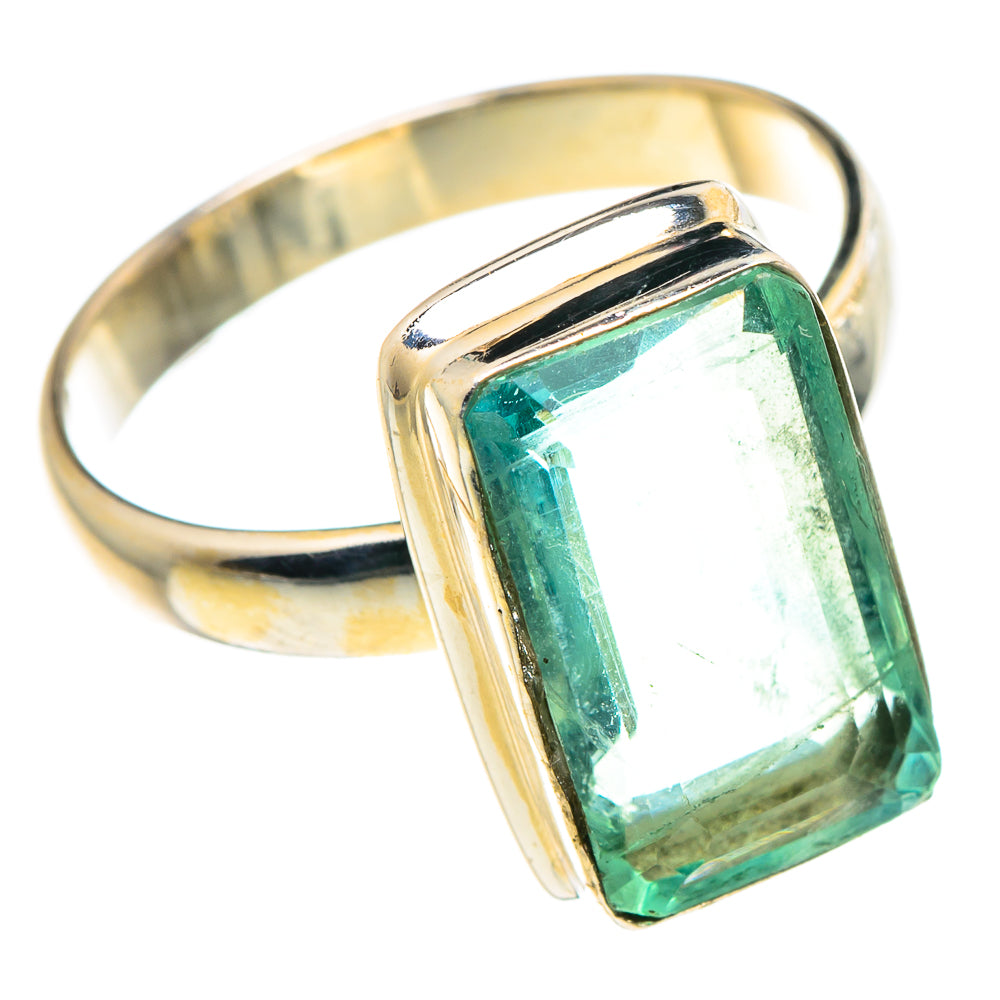 Green Fluorite Rings handcrafted by Anasilvercos - RING90440