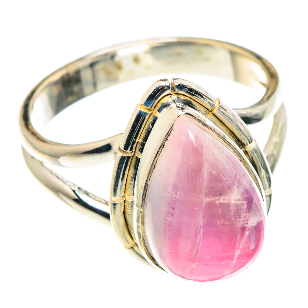 Pink Moonstone Rings handcrafted by Anasilvercos - RING90444