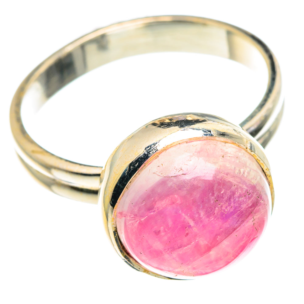 Pink Moonstone Rings handcrafted by Anasilvercos - RING90446