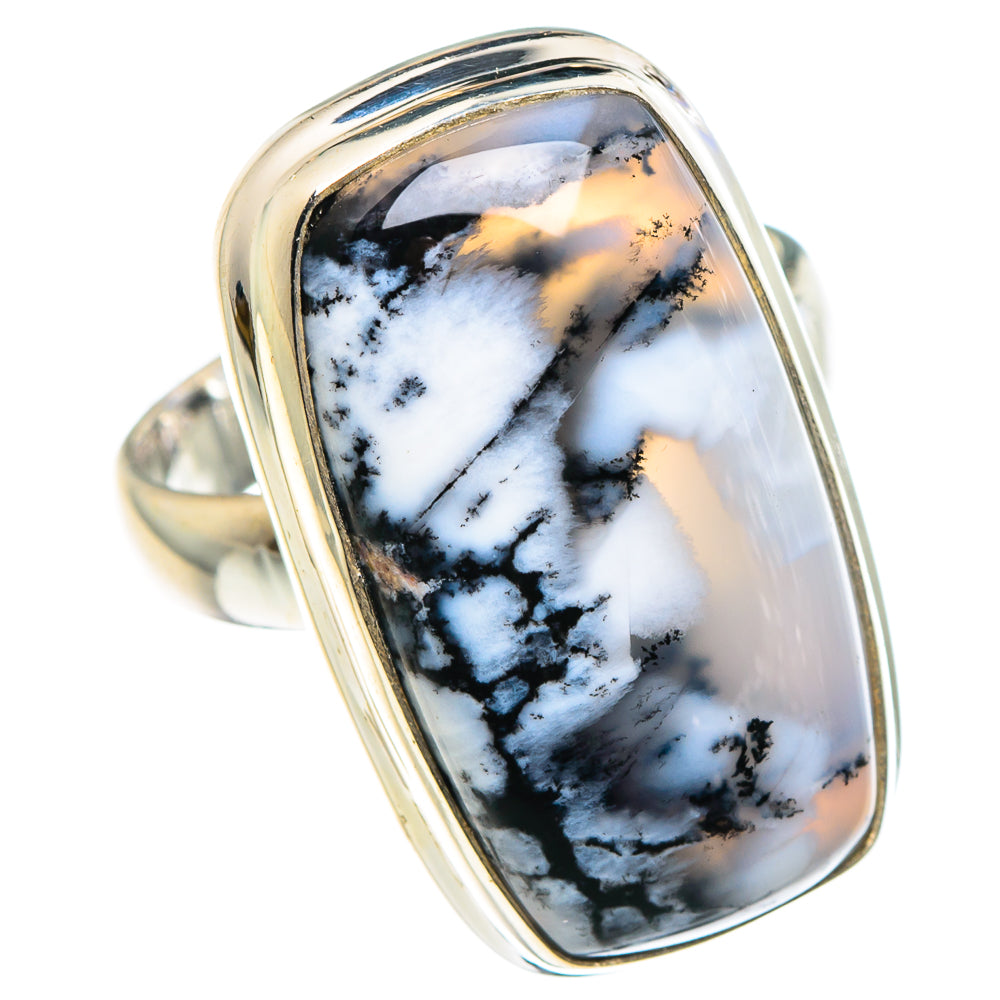 Dendritic Opal Rings handcrafted by Anasilvercos - RING90452