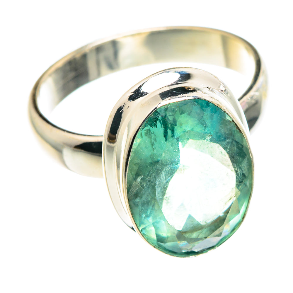 Green Fluorite Rings handcrafted by Anasilvercos - RING90460