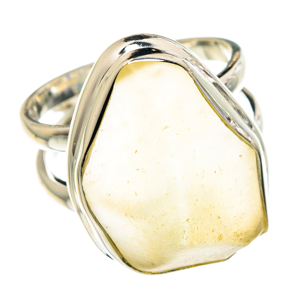 Libyan Desert Glass Rings handcrafted by Anasilvercos - RING90465