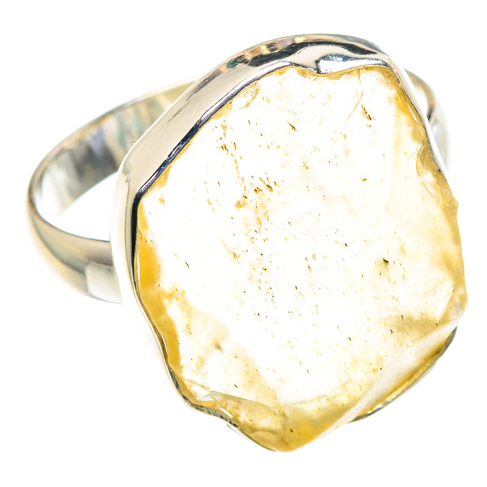 Libyan Desert Glass Rings handcrafted by Anasilvercos - RING90468 - Photo 2