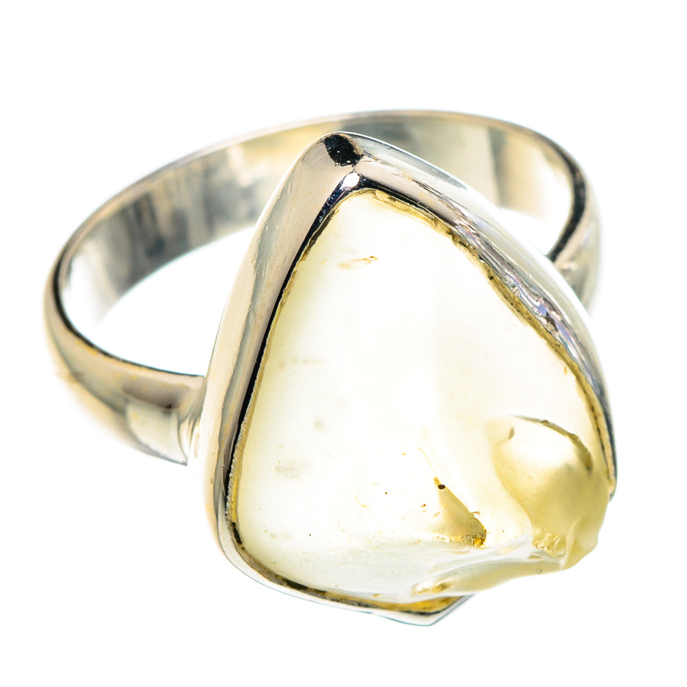 Libyan Desert Glass Rings handcrafted by Anasilvercos - RING90482