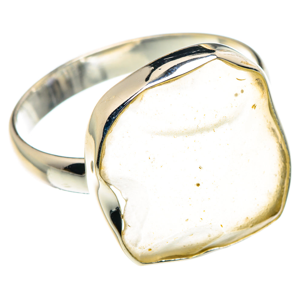 Libyan Desert Glass Rings handcrafted by Anasilvercos - RING90484 - Photo 2