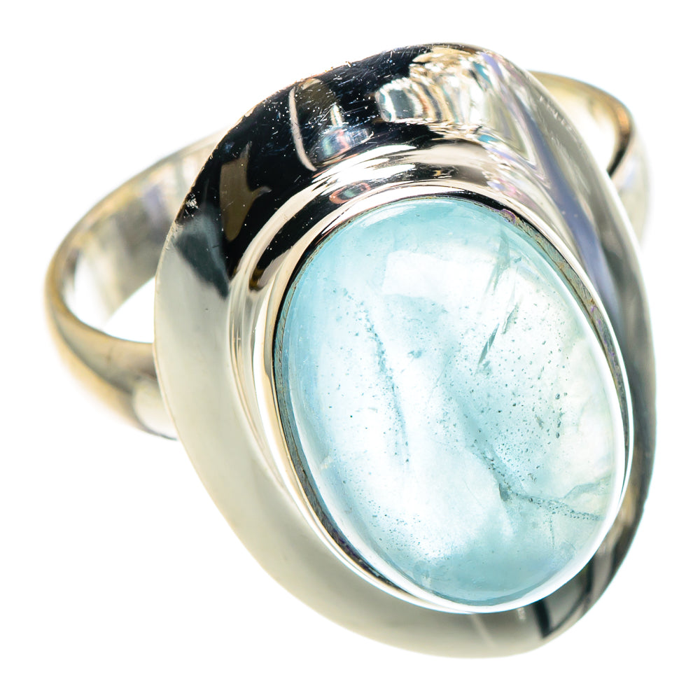 Aquamarine Rings handcrafted by Anasilvercos - RING90494