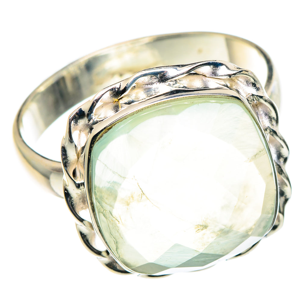Prehnite Rings handcrafted by Anasilvercos - RING90503