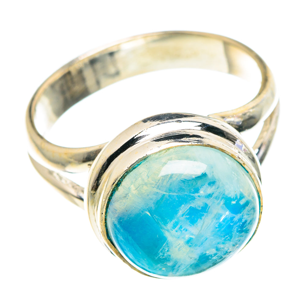 Rainbow Moonstone Rings handcrafted by Anasilvercos - RING90504