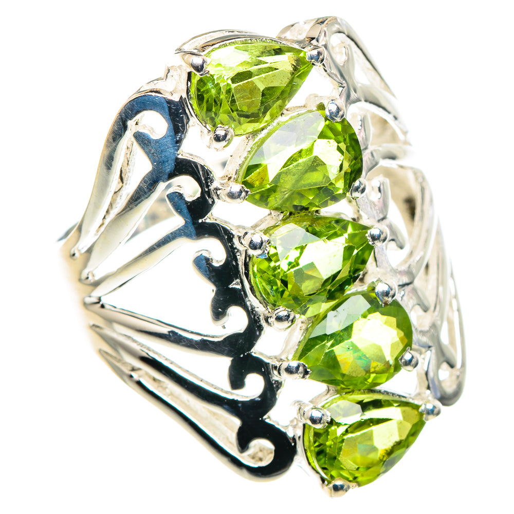 Peridot Rings handcrafted by Anasilvercos - RING90506