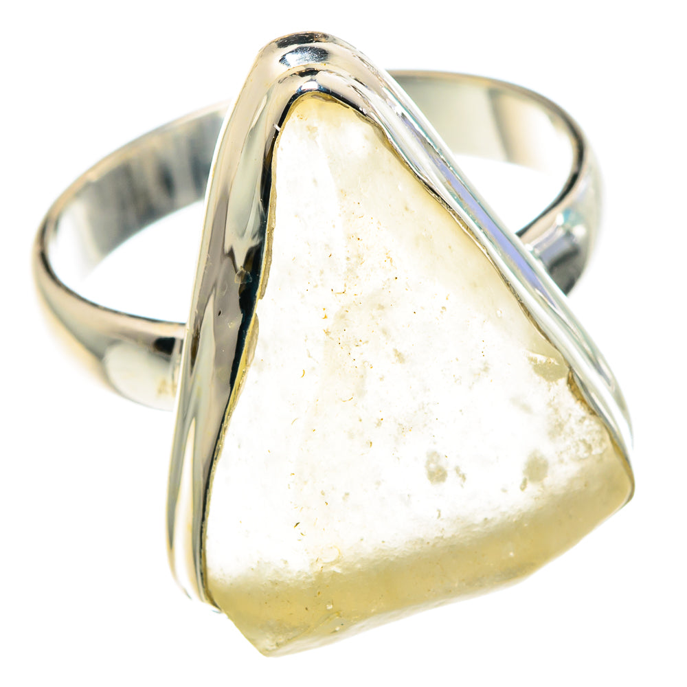 Libyan Desert Glass Rings handcrafted by Anasilvercos - RING90511