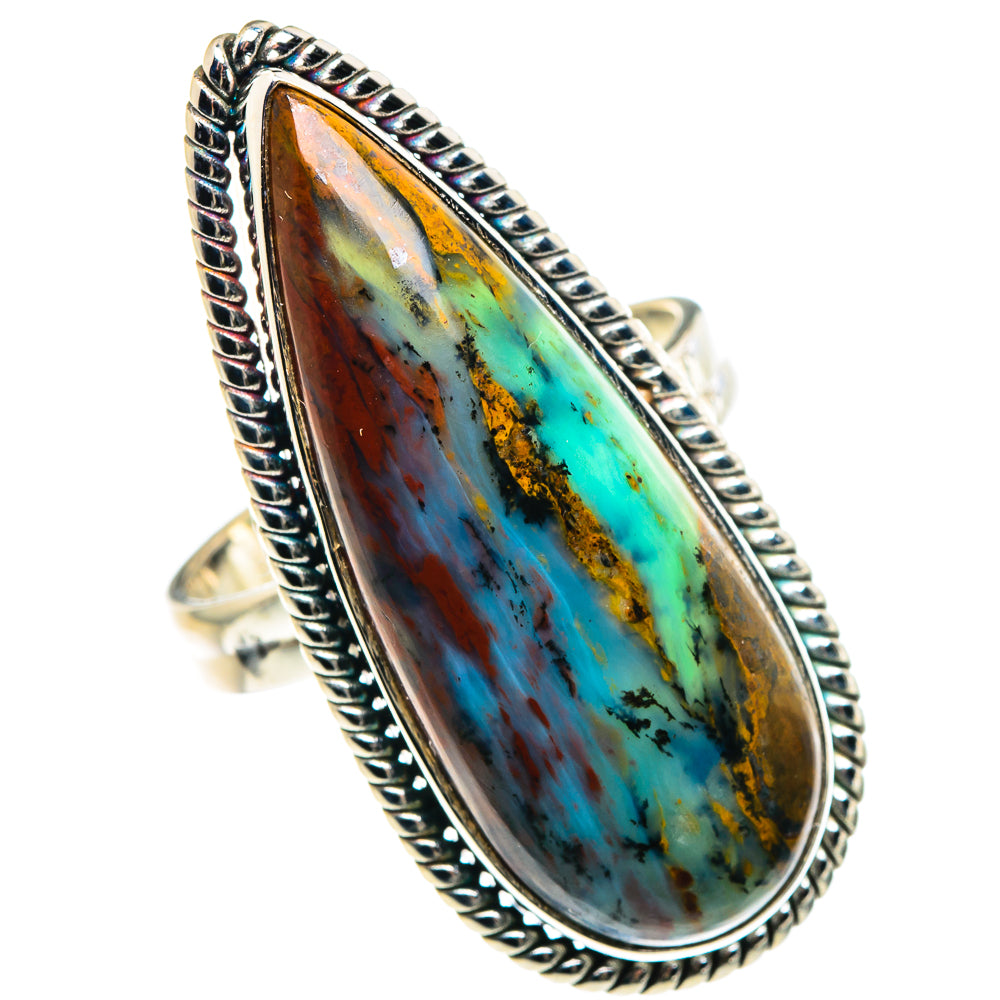 Peruvian Opal Rings handcrafted by Anasilvercos - RING90542