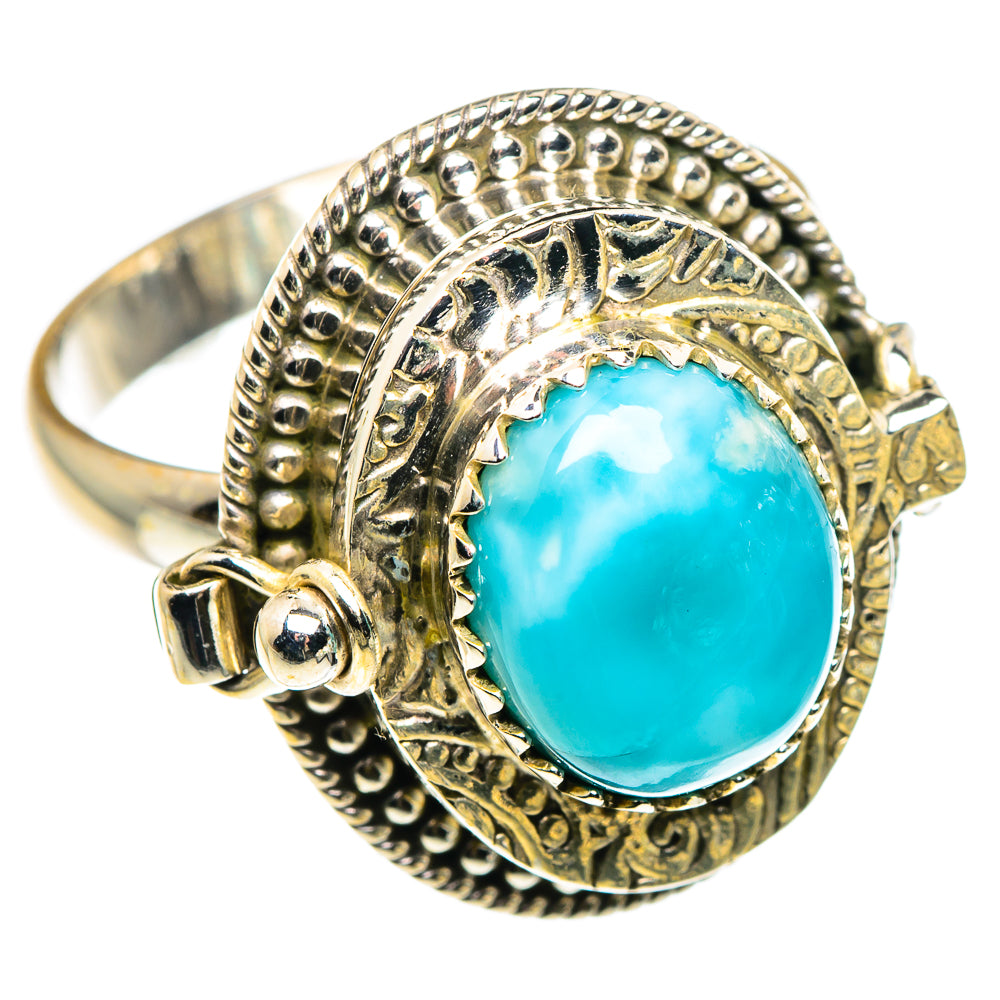 Larimar Rings handcrafted by Anasilvercos - RING90544
