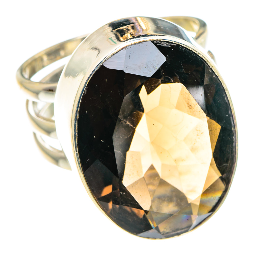 Smoky Quartz Rings handcrafted by Anasilvercos - RING90560