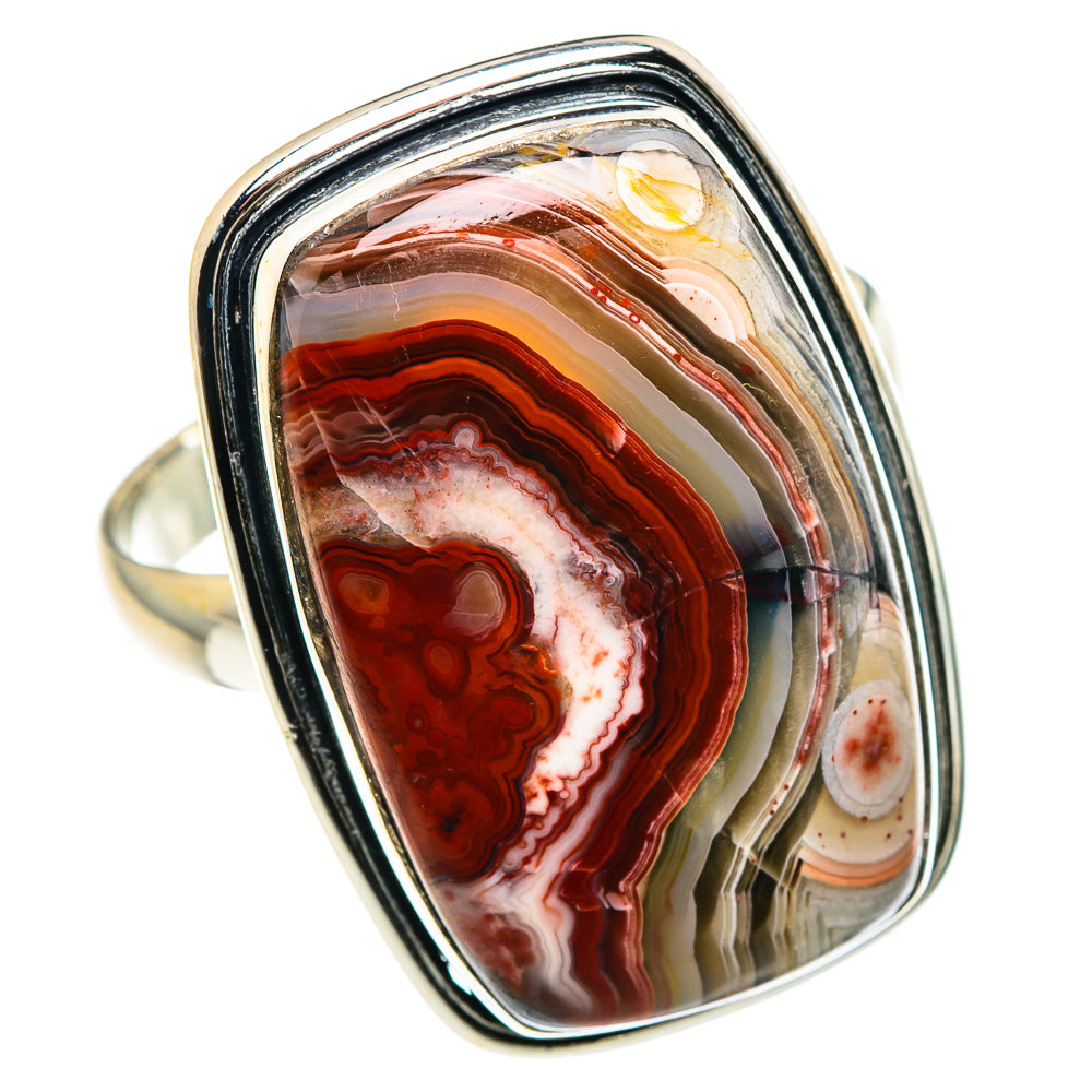 Crazy Lace Agate Rings handcrafted by Anasilvercos - RING90561