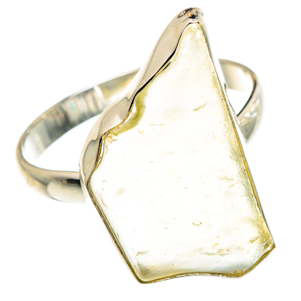 Libyan Desert Glass Rings handcrafted by Anasilvercos - RING90564