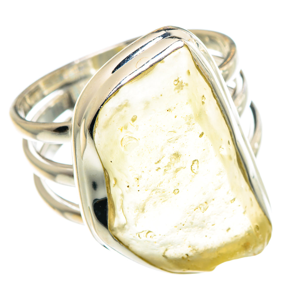 Libyan Desert Glass Rings handcrafted by Anasilvercos - RING90565