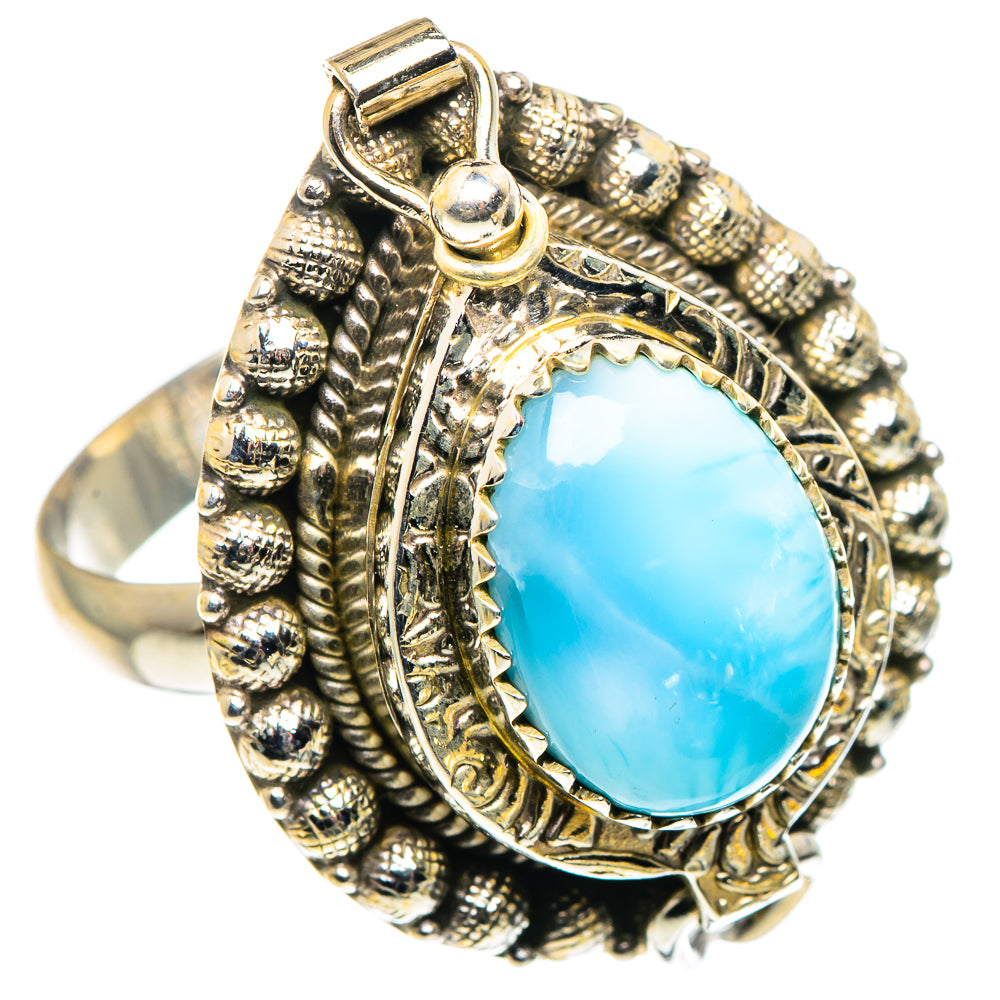Larimar Rings handcrafted by Anasilvercos - RING90589