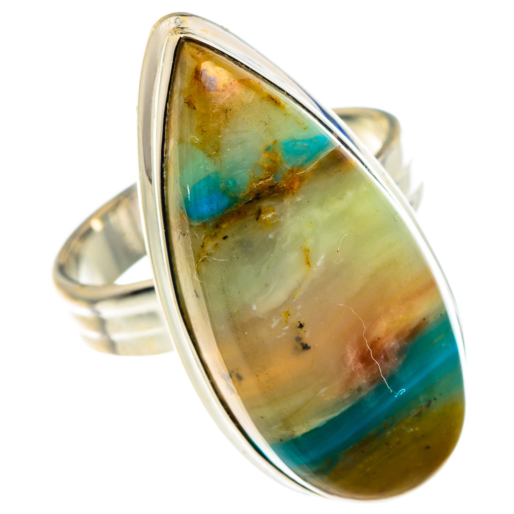 Peruvian Opal Rings handcrafted by Anasilvercos - RING90591