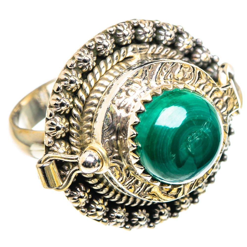 Malachite Rings handcrafted by Anasilvercos - RING90599