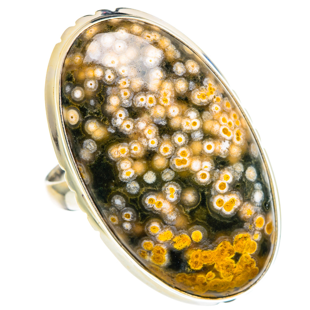 Ocean Jasper Rings handcrafted by Anasilvercos - RING90608