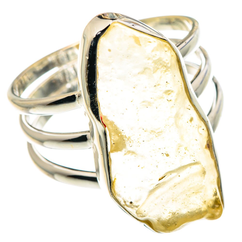 Libyan Desert Glass Rings handcrafted by Anasilvercos - RING90609