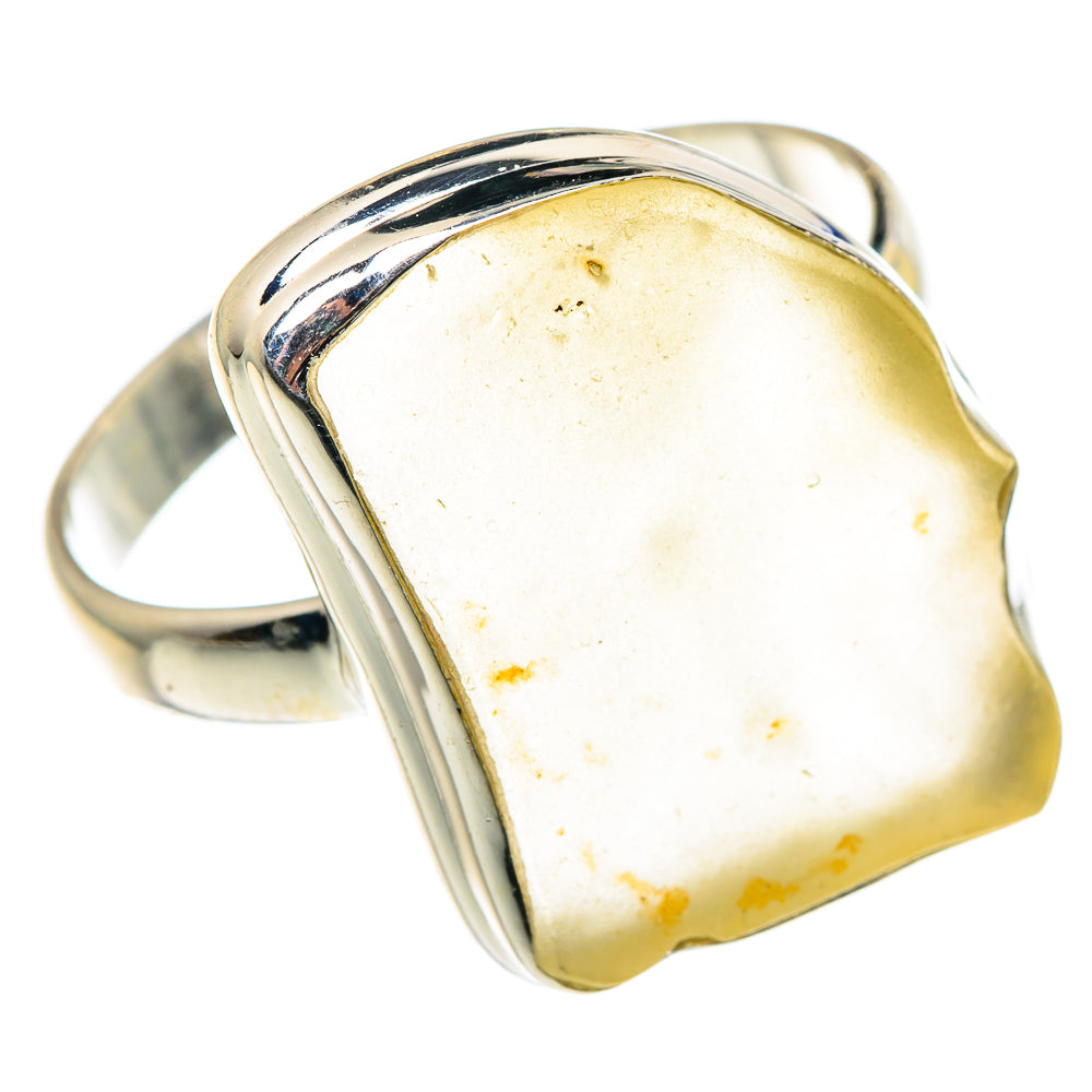 Libyan Desert Glass Rings handcrafted by Anasilvercos - RING90610 - Photo 2