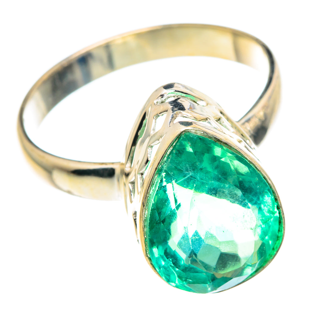 Green Fluorite Rings handcrafted by Anasilvercos - RING90631