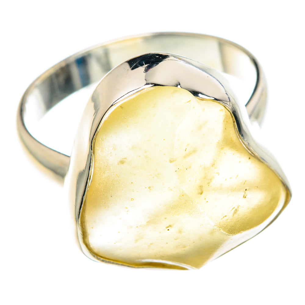 Libyan Desert Glass Rings handcrafted by Anasilvercos - RING90636 - Photo 2