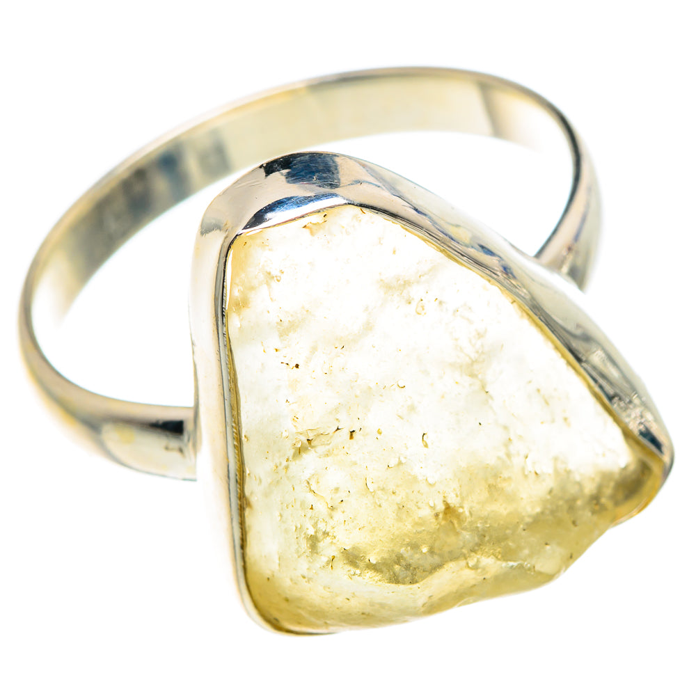 Libyan Desert Glass Rings handcrafted by Anasilvercos - RING90638 - Photo 2