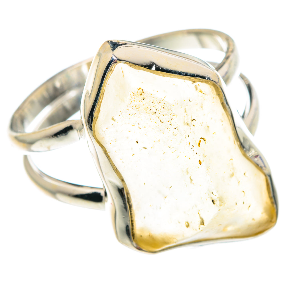 Libyan Desert Glass Rings handcrafted by Anasilvercos - RING90639 - Photo 2
