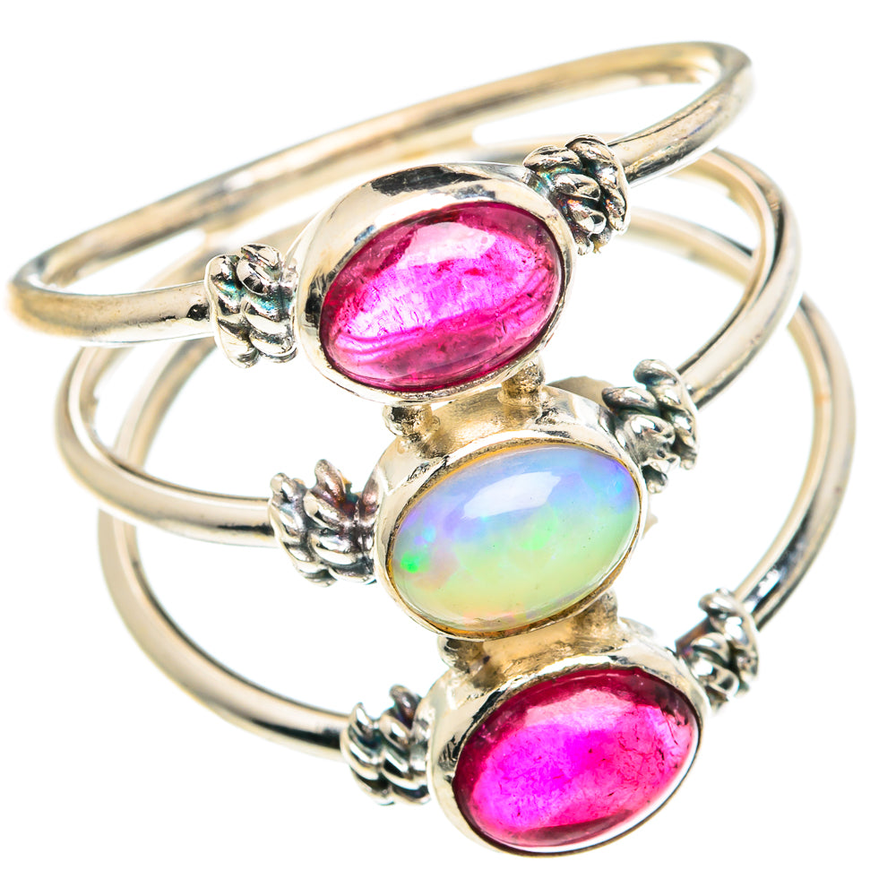 Ethiopian Opal Rings handcrafted by Anasilvercos - RING90655