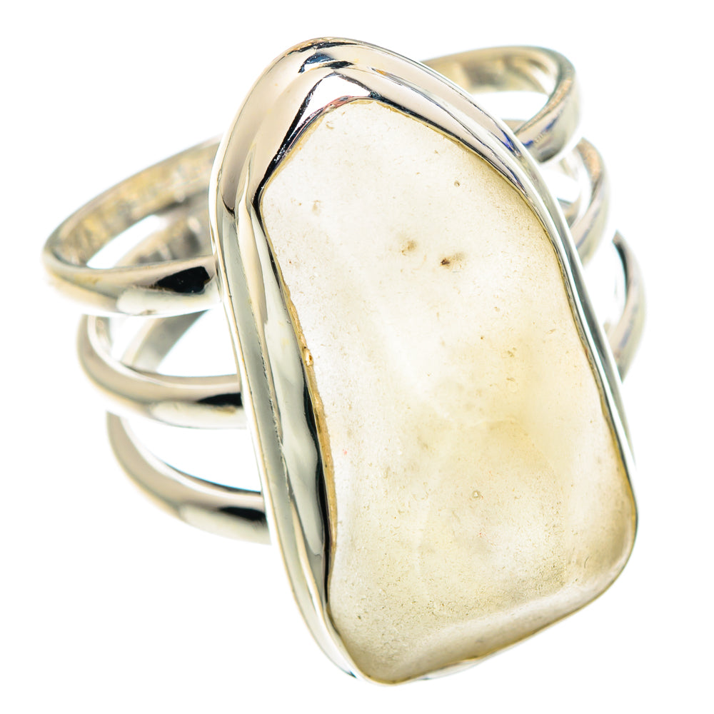 Libyan Desert Glass Rings handcrafted by Anasilvercos - RING90670