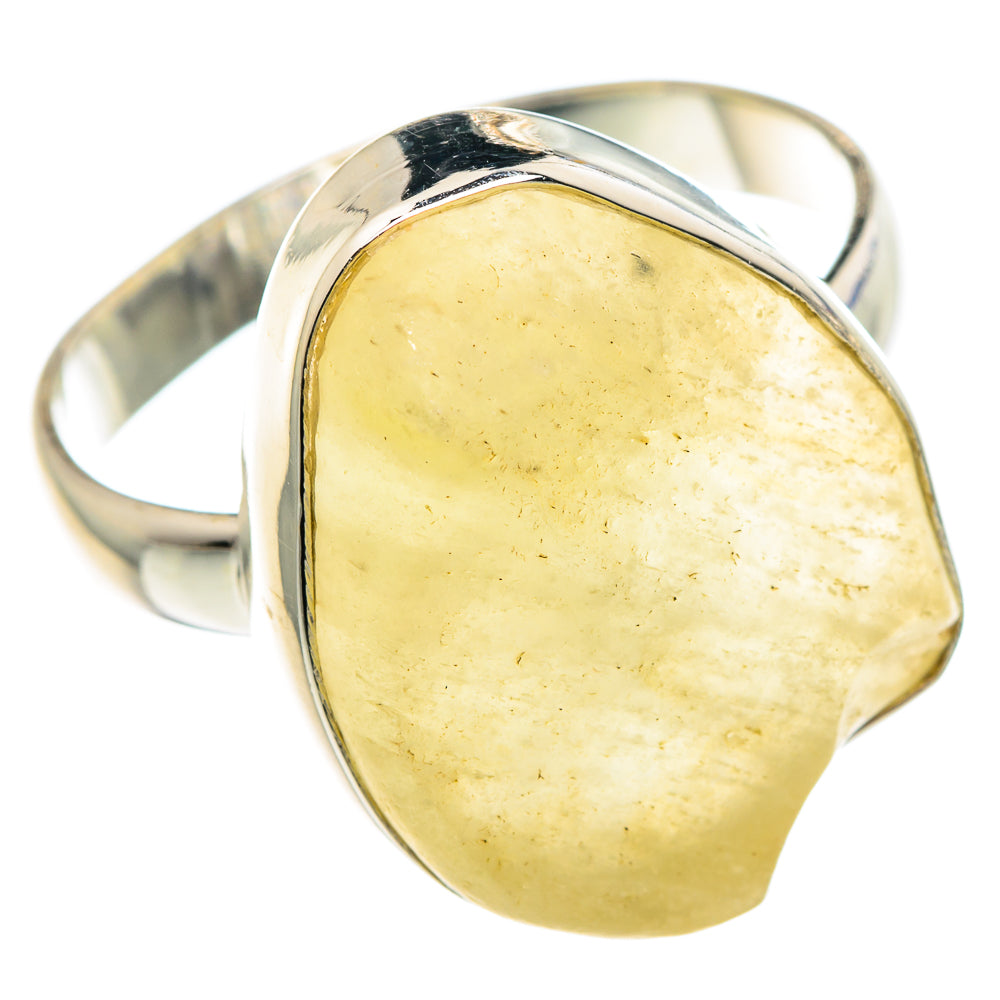 Libyan Desert Glass Rings handcrafted by Anasilvercos - RING90671