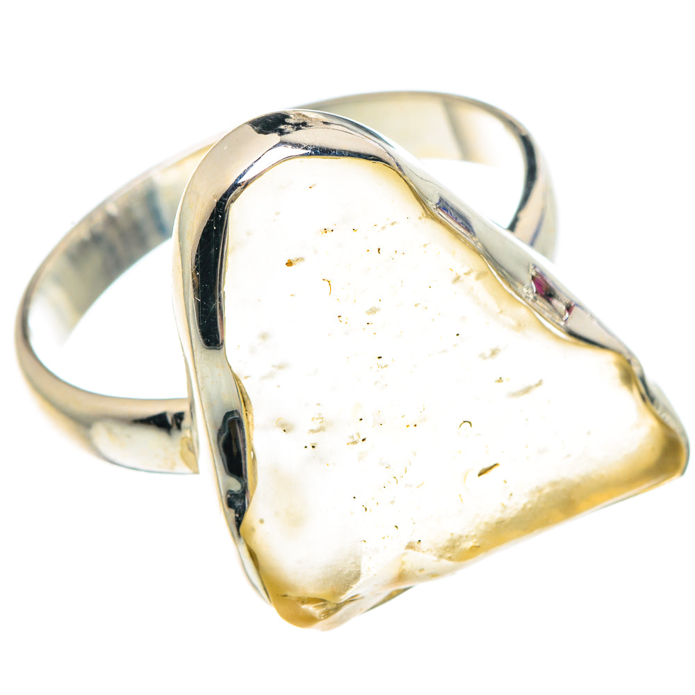 Libyan Desert Glass Rings handcrafted by Anasilvercos - RING90672 - Photo 2